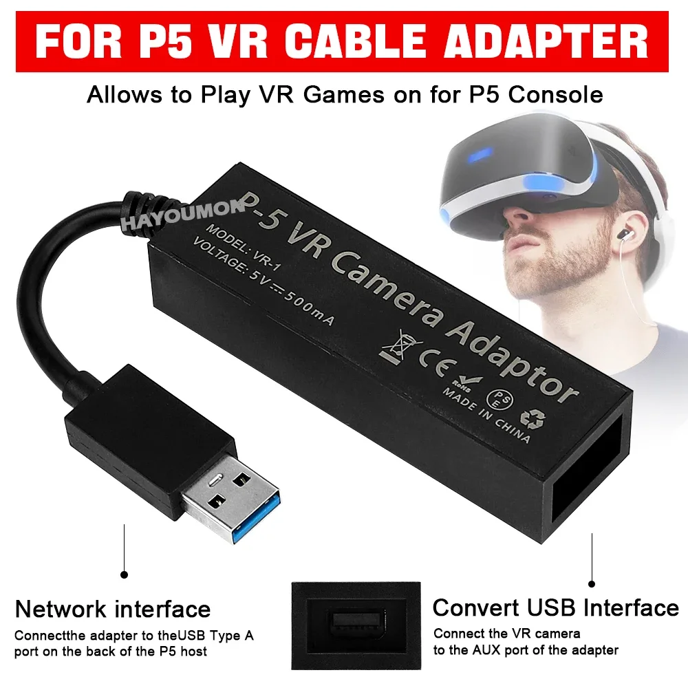 Gaming Console Buttons - Adaptador de cable VR para PS5,